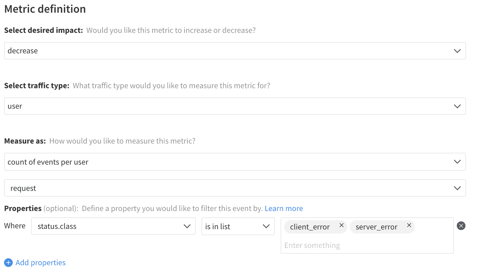 Implementation of Total Errors metric in Split